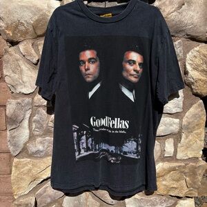 Shoe Palace Goodfellas Mens XL T-Shirt Black Movie Promo Mafia Vintage